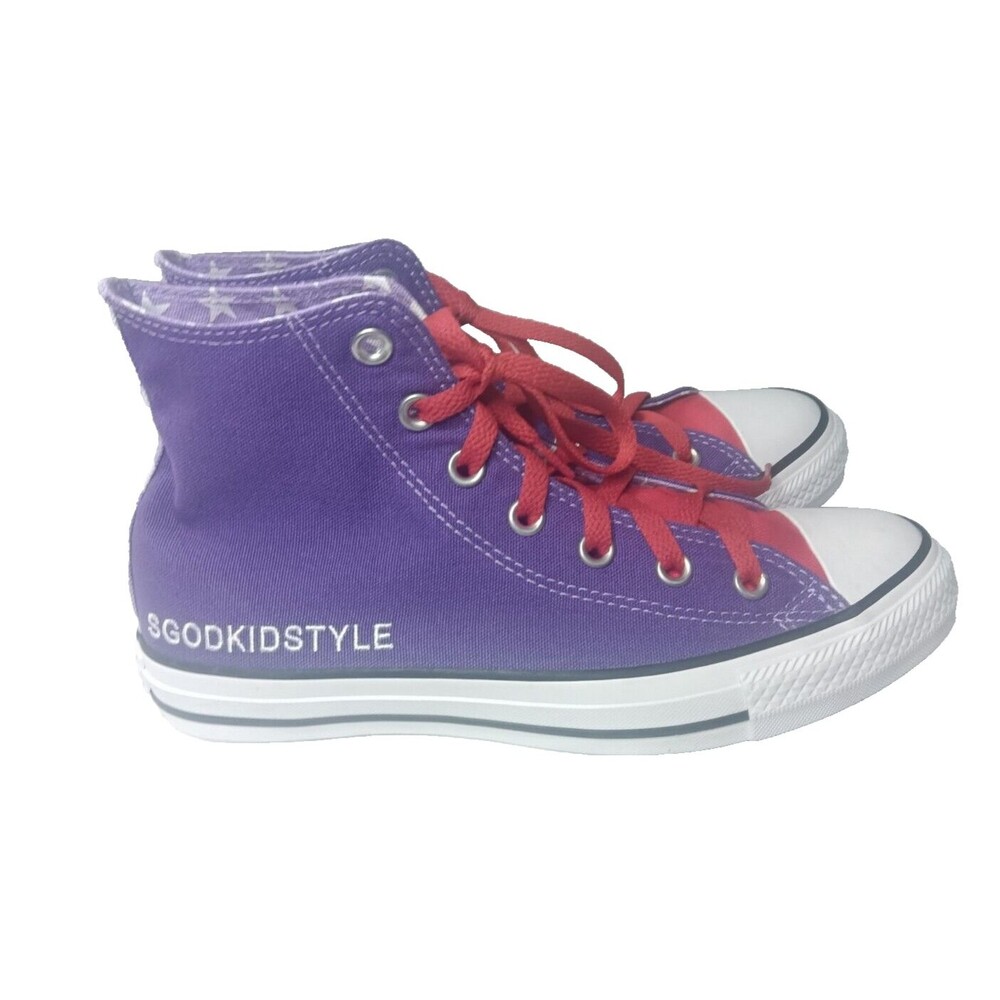 Converse Chuck Taylor All Star Canvas High Top Shoes Women's Size 8 Purple
